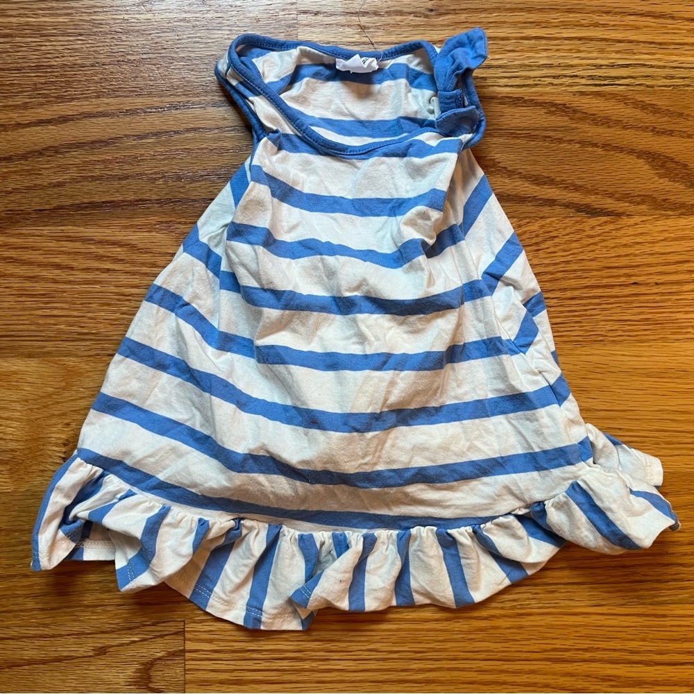 Baby Gap blue and white striped dress size 12-18 months